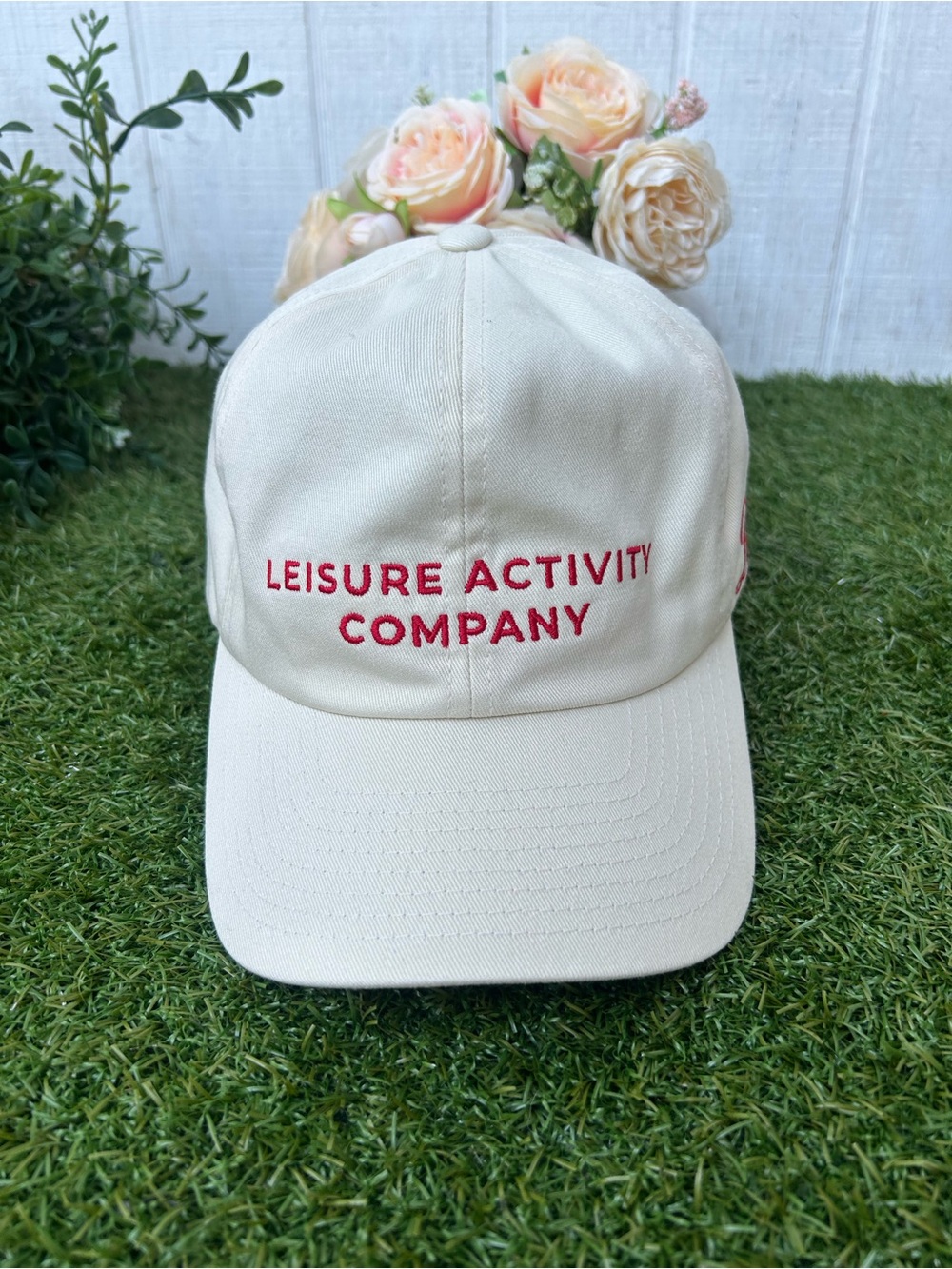 Brixton women Cream Baseball Cap with Subtle Embroidered Logo one size like new - Picture 13 of 16